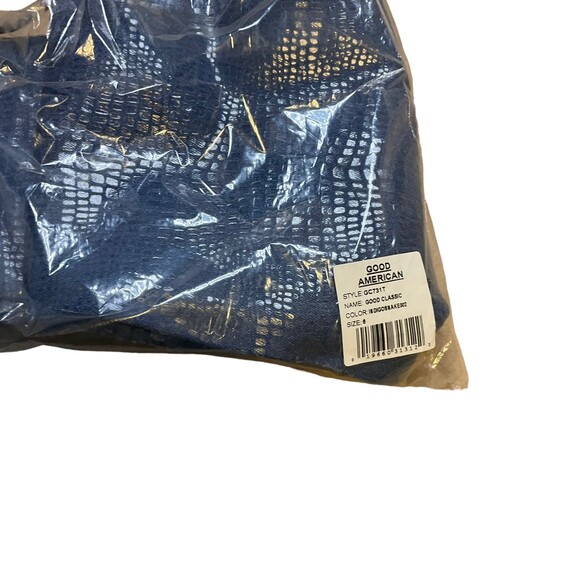 Good American NWT Snake Print Coated Denim High Waisted Jeans - Picture 3 of 5